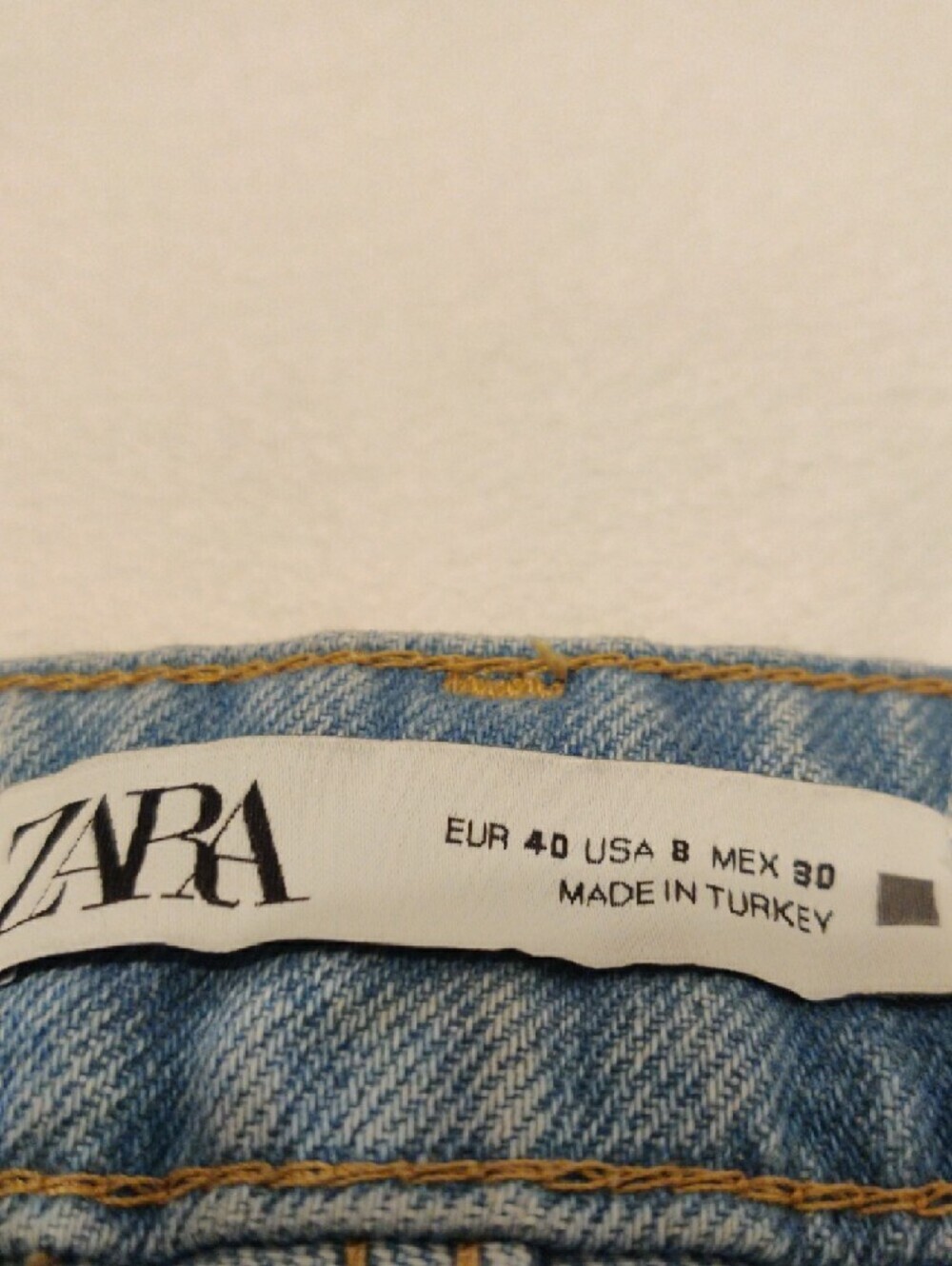 Zara Light Blue Wide-Leg Jeans with Front Seams - Picture 8 of 16